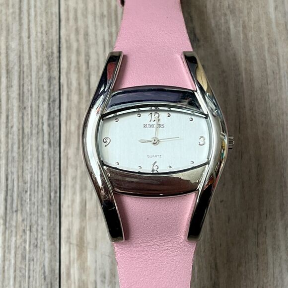 Rumours Pink Leather Band Watch Vintage Y2K Coquette Soft Girl Style Valentines main image 4